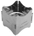 Camping Cook Stand STOve plegable Acero inoxidable con bolsa compacta ligera