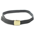 Cinturón gris casual militar del ejército de lona con hebilla de oro unisex excedente militar