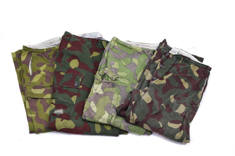 Pantalones de camuflaje del ejército finlandés M-62 Traje reversible Pantalones de pantalones Militarios