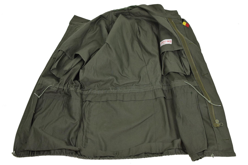 Jaqueta de campo del ejército belga genuino M64 Oliva de parka de algodón de algodón militar nuevo