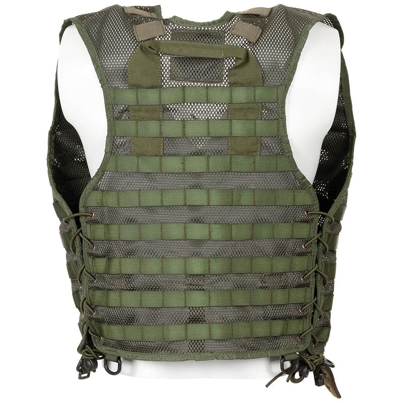 Chaleco militar holandés original solo equipos de combate táctico verde Sistema molle