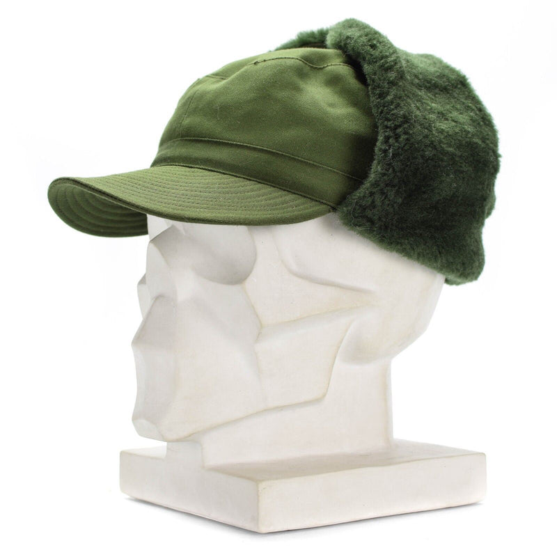 Original sueco del ejército militar de Suecia Invierno M59 Combate Campo Cape Hat Nuevo