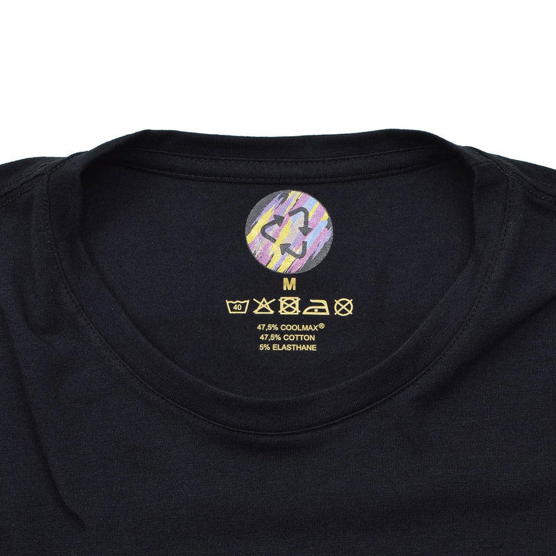 Camisetas tácticas negras militares originales de los Países Bajos Coolmax Secado rápido nuevo
