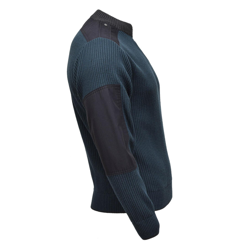 Suéter militar holandés original deportivo de invierno jueves de clima frío jersey azul