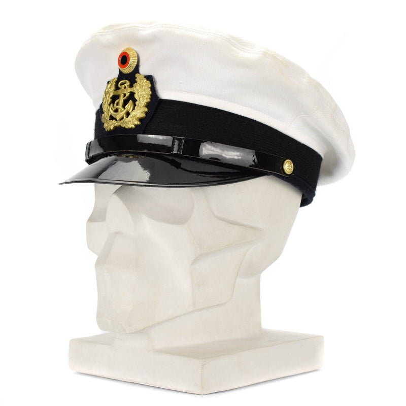 Oficiales del ejército alemán original de BW CAP CAP FORAGE DE VISIÓN HABE PIECHO ARMAJA NAVAL