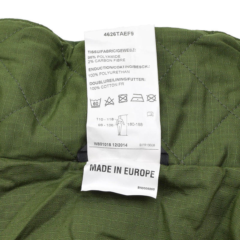 Chaqueta larga de lluvia belga original con Liner Olive Waterproof Field NUEVO