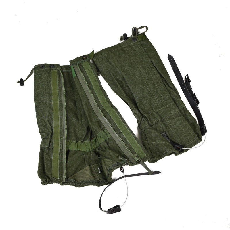 Gaiters del ejército británico genuino lienzo Od oliva excedente militar Combat nuevo
