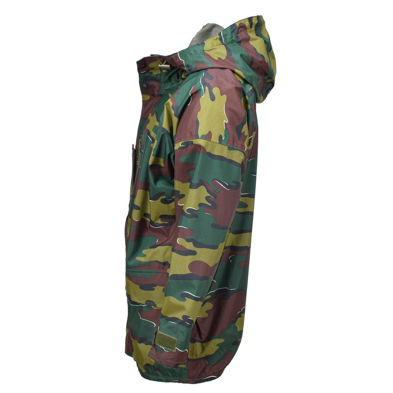 Chaqueta impermeable militar belga original camuflaje seyntex recaer