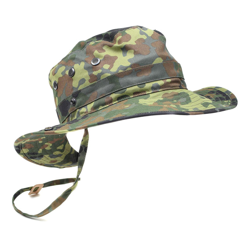 Ejército alemán original Flecktarn Boonie Hat Camping Hunting Outdoor Summer Cap nuevo