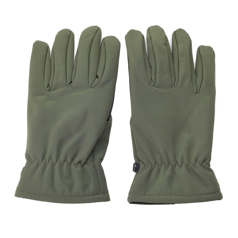 Guantes de Mil-Tec Softshell Thinsulate ™ Linería de oliva Invierno para hombre OD Green Military