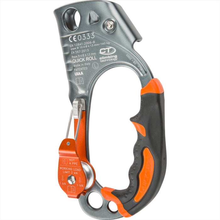 Climbing Technology QUICK ROLL Ascender Manual Polea Integrada Cuerdas 8-13mm - GoMilitar