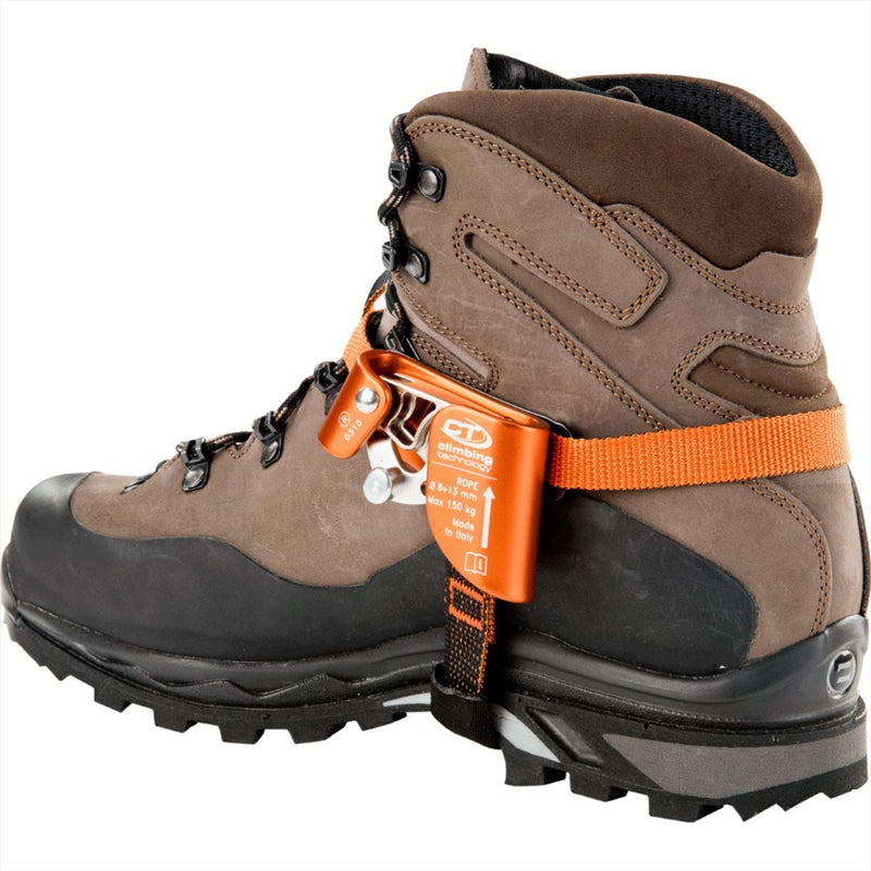 Tecnología de escalada Rápida Paso a Foot Ascender izquierdo Rope Climbing Orange