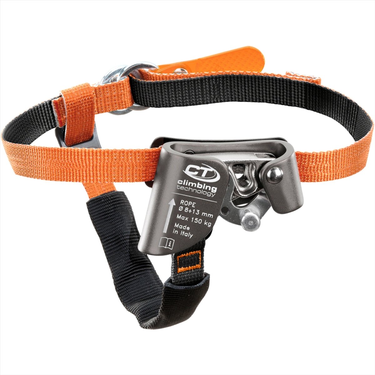 Tecnología de escalada Rápida Paso a Foot Ascender izquierdo Rope Climbing Orange