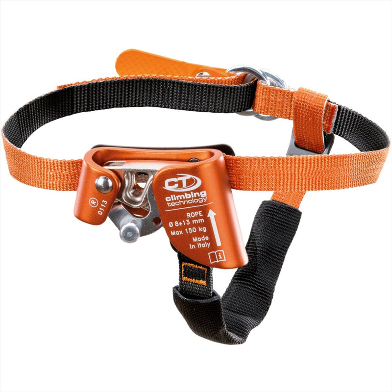 Tecnología de escalada Rápida Paso a Foot Ascender izquierdo Rope Climbing Orange