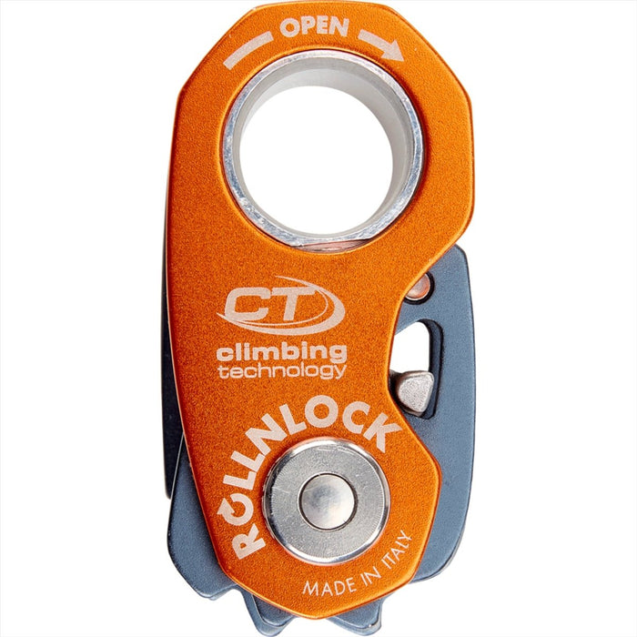 Orange Climbing Technology ROLLNLOCK Dispositivo de polea y bloqueador de cuerda 3 en 1, compacto y ultraligero para uso en escalada