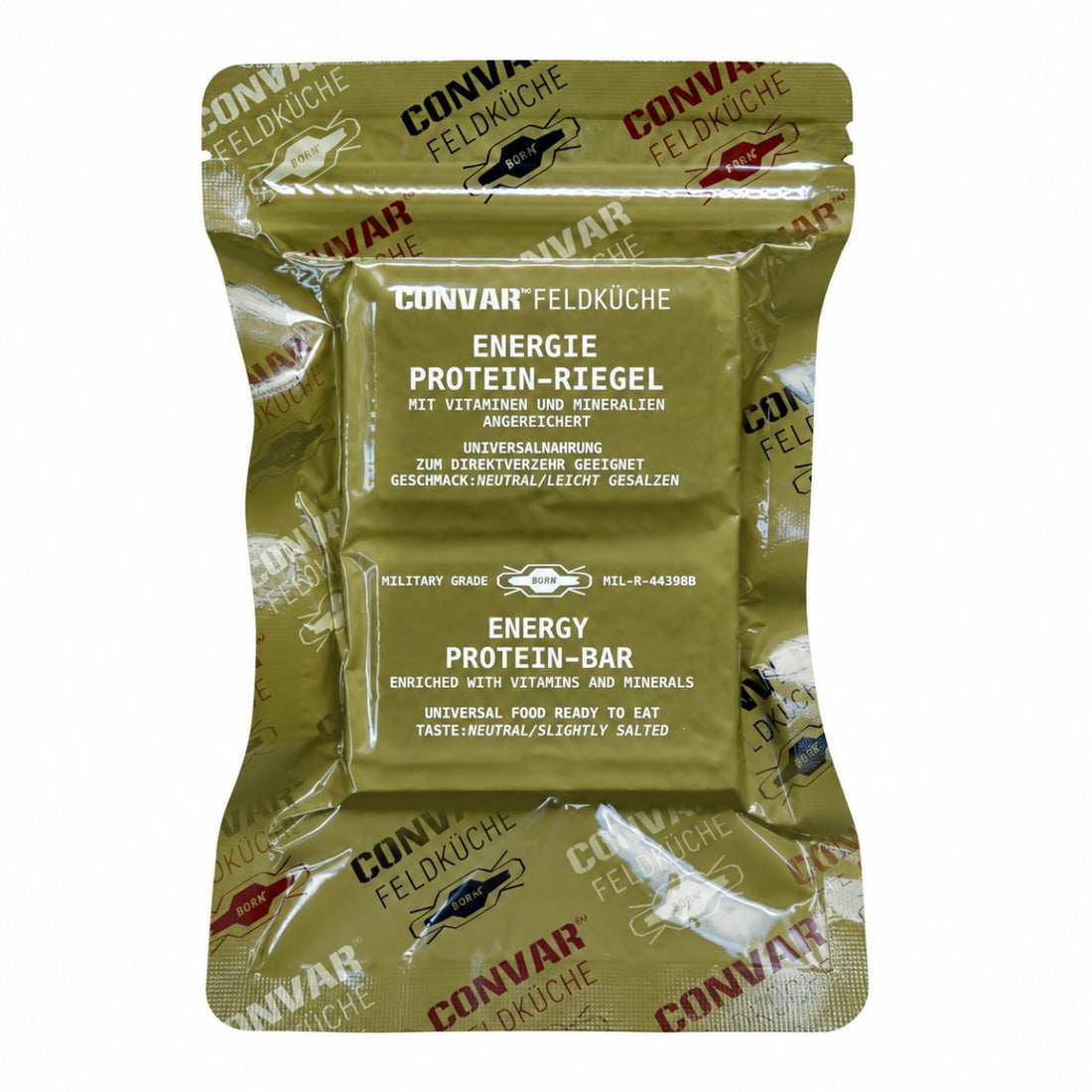 CONVAR Feldküche Energy Protein Bar Grado militar Vida útil de 10 años 120 g