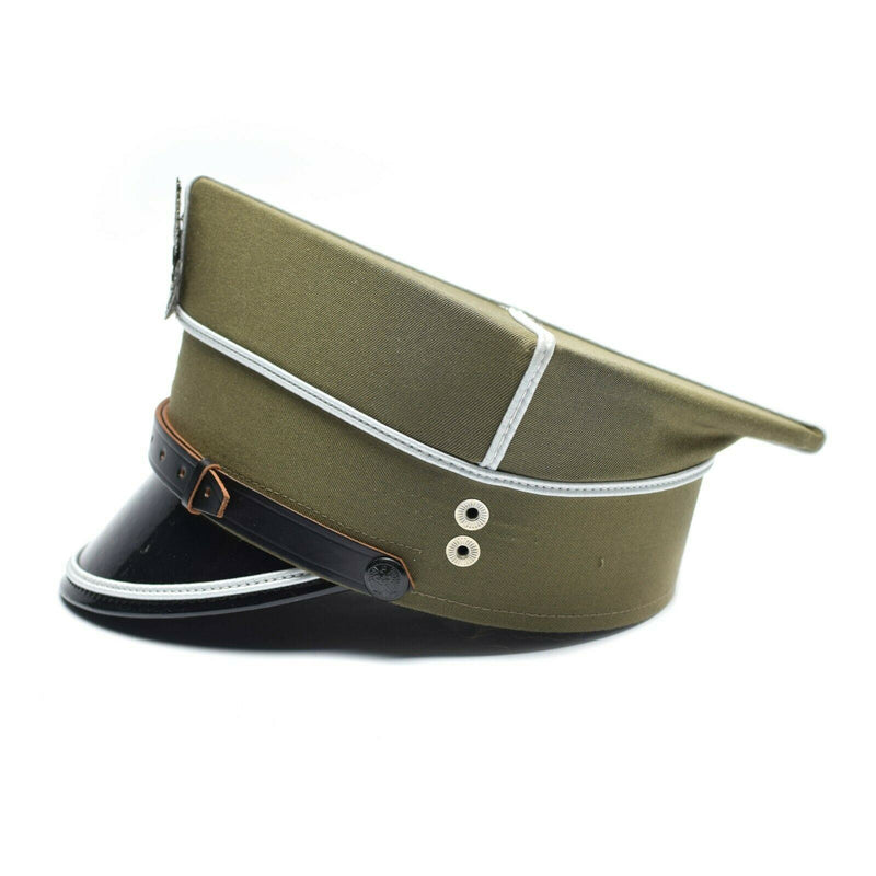 Hombo de visera militar polaco genuino Oficial del Ejército de Polonia Peaked Eagle Cockade NUEVO