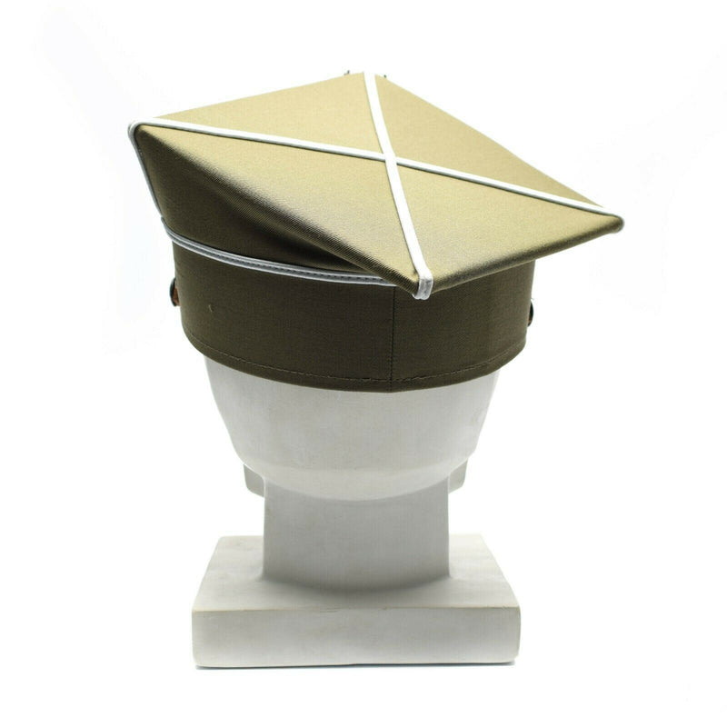 Hombo de visera militar polaco genuino Oficial del Ejército de Polonia Peaked Eagle Cockade NUEVO