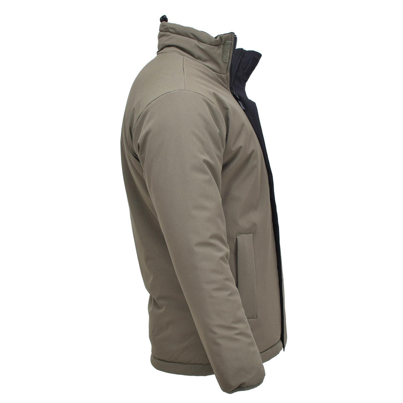 Mil-tec Jacket militar alemana clima frío reversible a prueba de viento negro nuevo nuevo