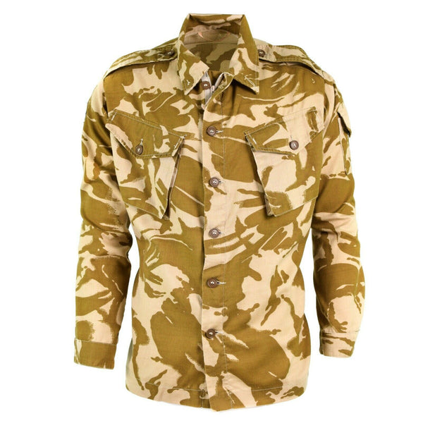 Genuina chaqueta del ejército británico Combate Desert Camo Camisa Camisa de campo Ligero militar