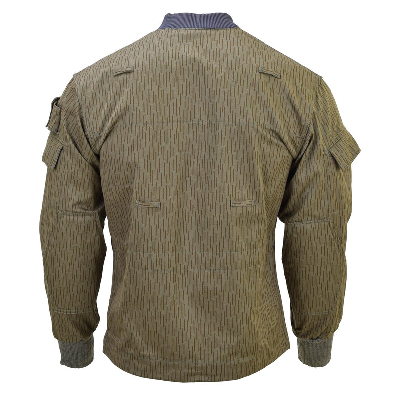 Original alemán militar NVA Strichtarn Jacket de camuflaje de camuflaje Vintage Combate Uniforme de campo