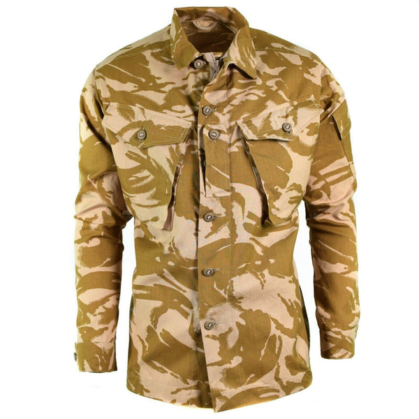 Combate del ejército británico original Combate Desert Camón Chaqueta Camas resistentes al fuego