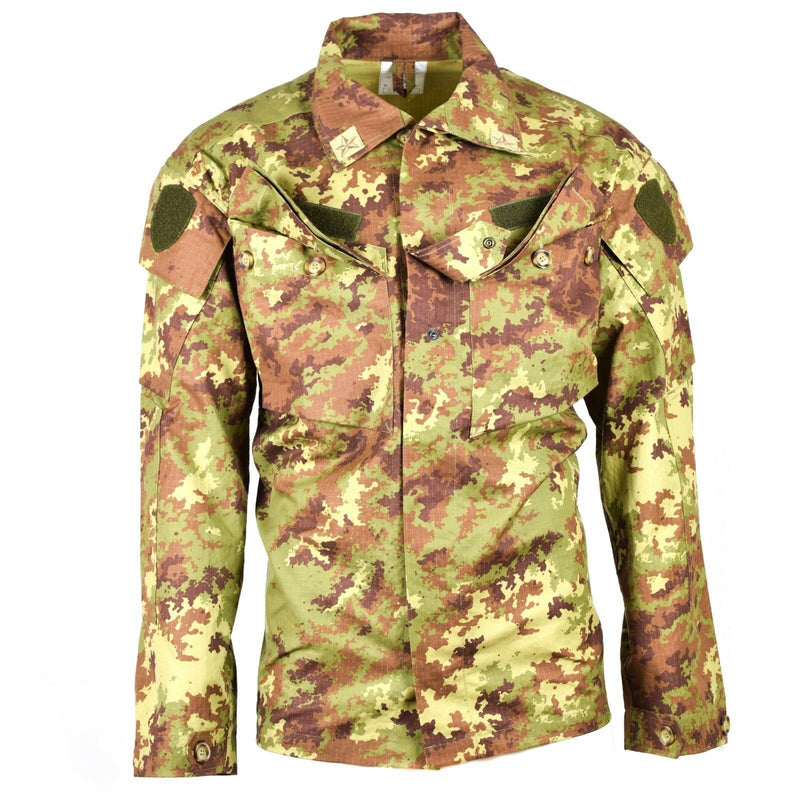 Genuino ejército italiano RIP Stop Vegetato Camo Acu Chaqueta Combate Camiseta de campo NUEVO