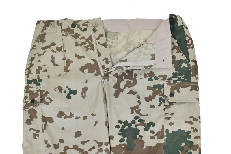 Genuino ejército alemán Pantalones de camuflaje de camuflaje de camuflaje Combate de campo Bw pantalones Nuevos