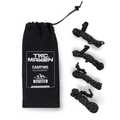 TAC MAVEN Tent Tarp Guyline Set 7 tensores de poliéster central negro