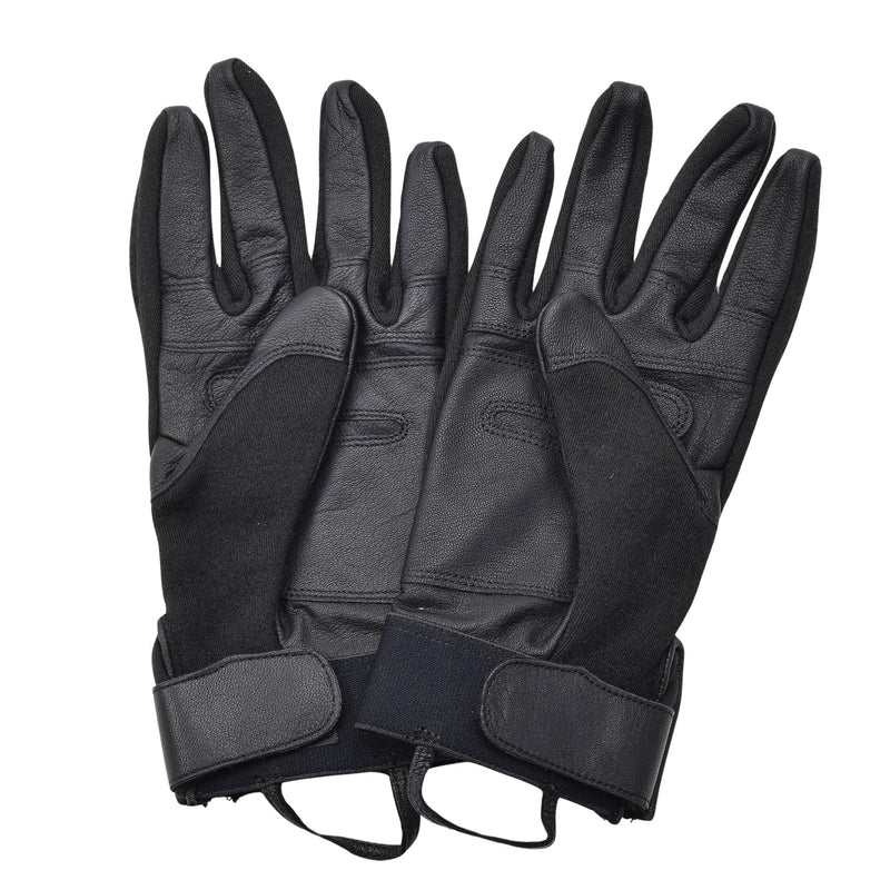 Guantes de combate tácticos del ejército holandés original Palms de cuero Protección de nudillos Nuevo