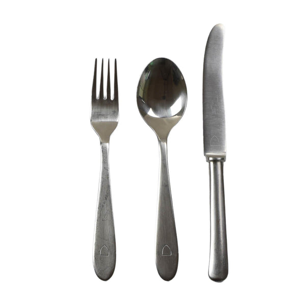 Cubiertos genuinos del ejército noruega Cuchería de acero inoxidable Utensilios Cuchería cucharada
