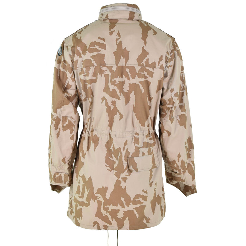 Chaqueta parka a prueba de viento original del ejército checo bdu desert camo excedente militar nuevo