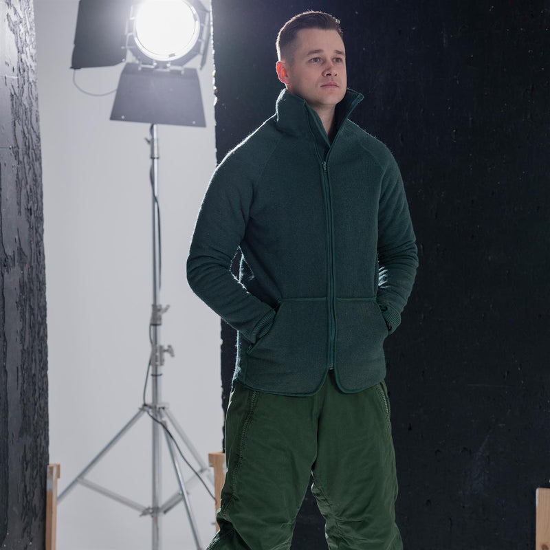 Pantalones del ejército sueco genuino M90 pantalones térmicos verdes clima frío