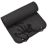 Colchoneta para dormir de espuma militar alemana original, enrollable, para acampar, senderismo, gris, negro
