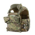 M-TAC Corset Elite Portaplacas tácticas MOLLE Liberación rápida MTP Camo