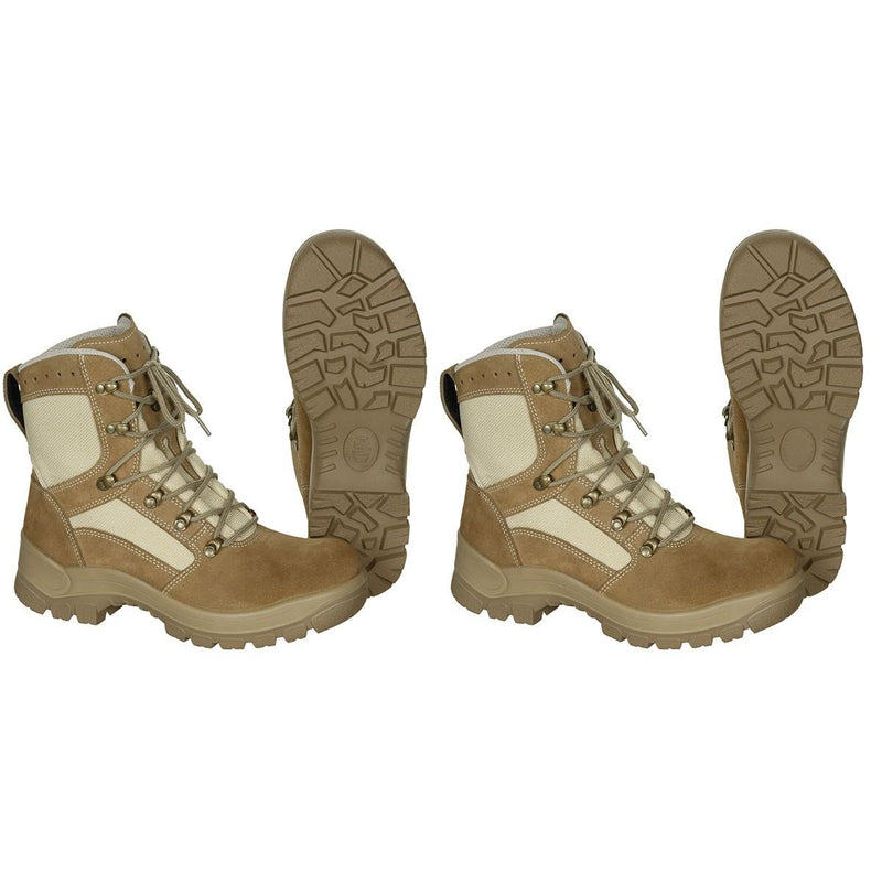 Botas tácticas militares alemanas originales impermeables de caucho de color caqui ronda suela nueva