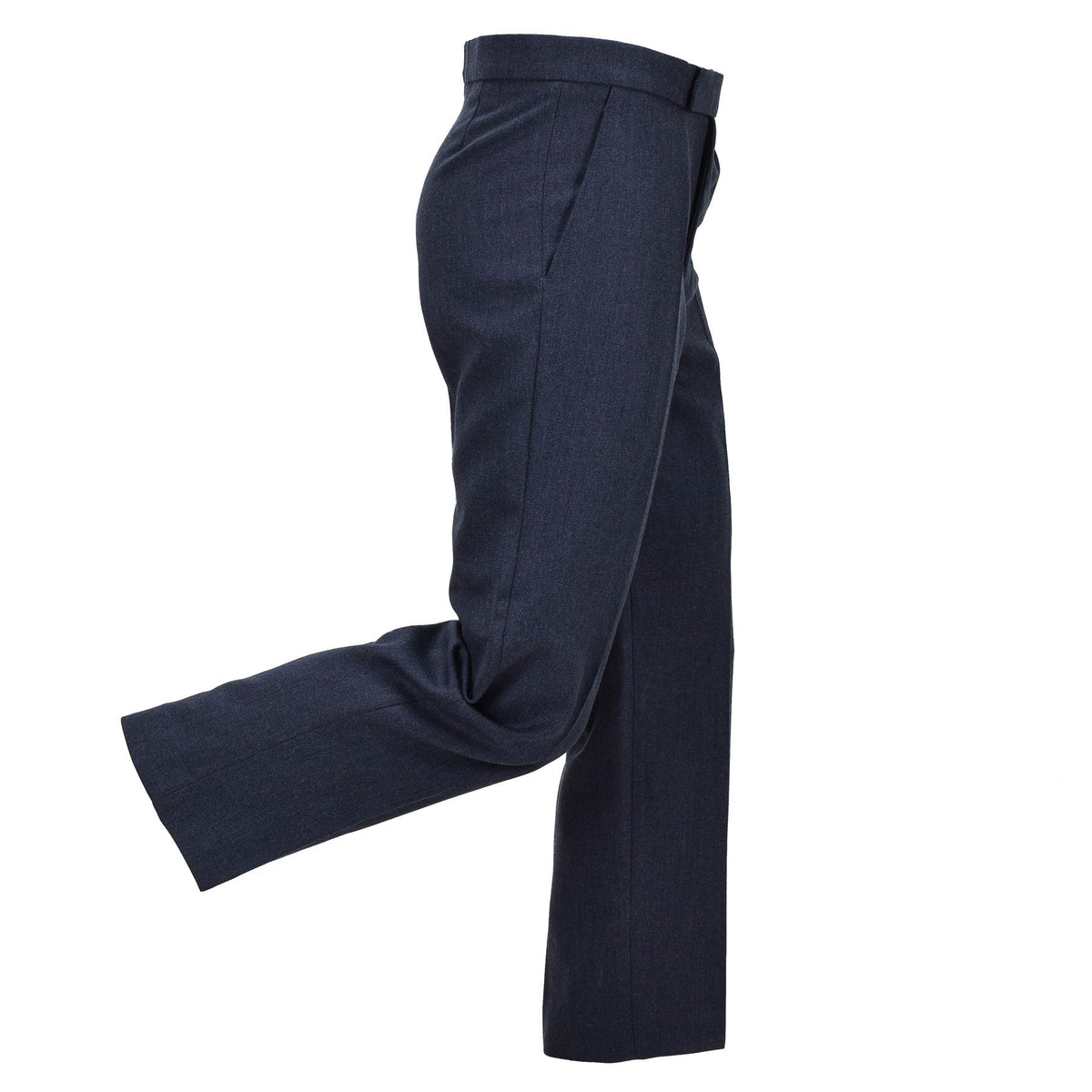 Pantalones de vestir militares británicos originales, excedente formal de polilana, azul