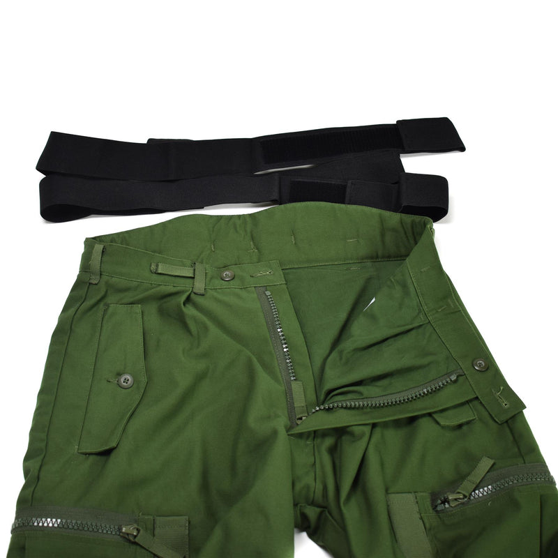 Pantalones térmicos suecos genuinos M90 Pantalones de Olive Bdu W Brazes en general Nuevo