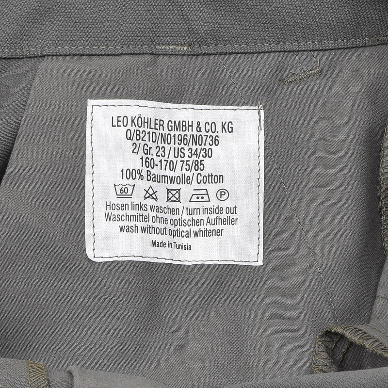 Pantalones de campo Leo Kohler Combate tropas militares pantalones de carga oliva sólida de algodón