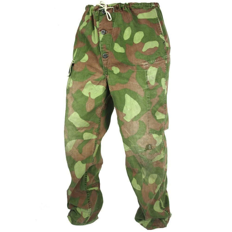 Pantalones de camuflaje del ejército finlandés M-62 Traje reversible Pantalones de pantalones Militarios