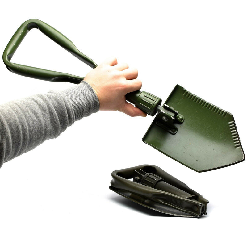 Chovela de plegado del ejército de BW alemán original. Survival Spade verde al aire libre