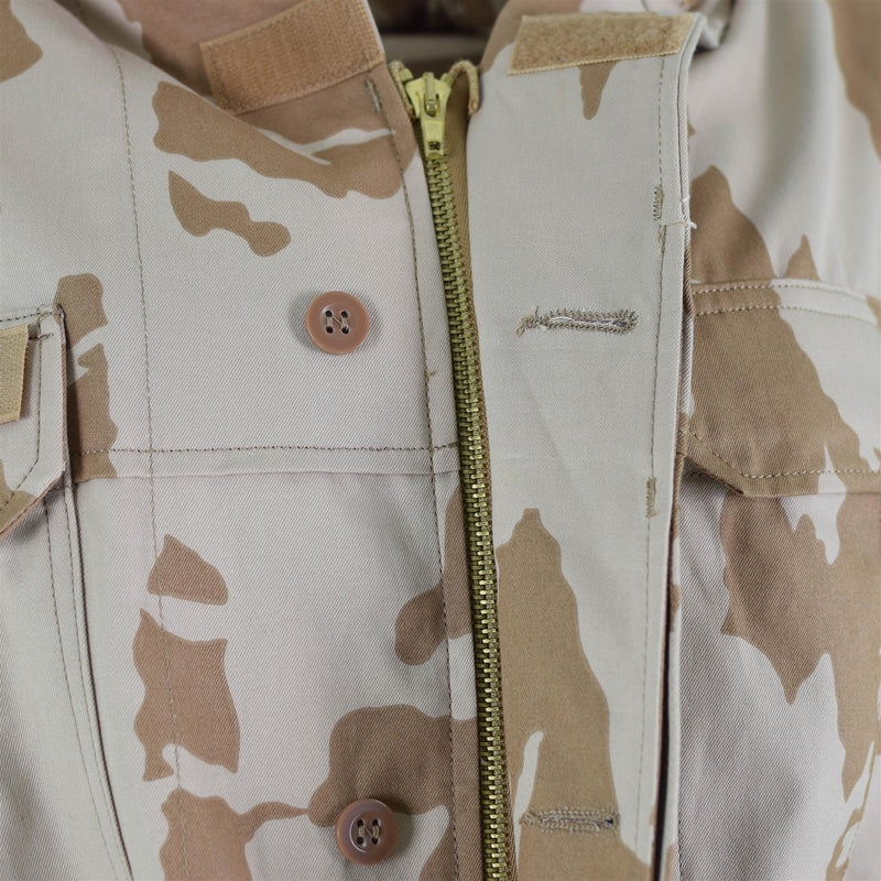 Chaqueta parka a prueba de viento original del ejército checo bdu desert camo excedente militar nuevo