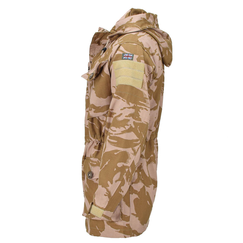 Jaqueta militar británica genuina British Smock Resistente a la parka con capucha a prueba de viento NUEVO