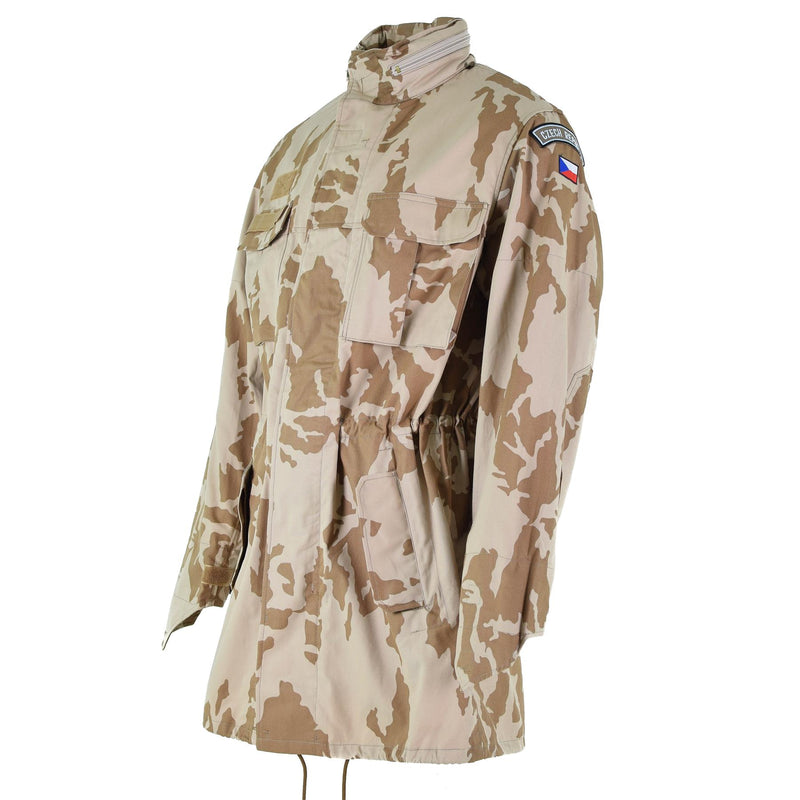 Chaqueta parka a prueba de viento original del ejército checo bdu desert camo excedente militar nuevo