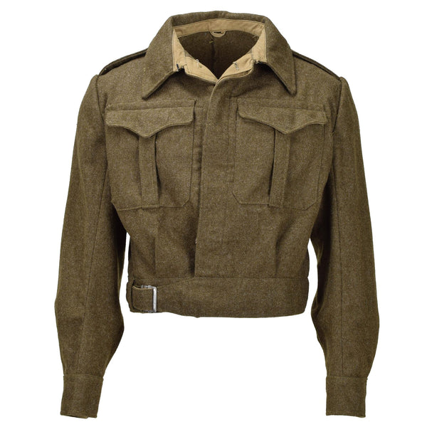 Ejército griego original Eisenhower Jacket Ike Wool Wool Vintage Field Military