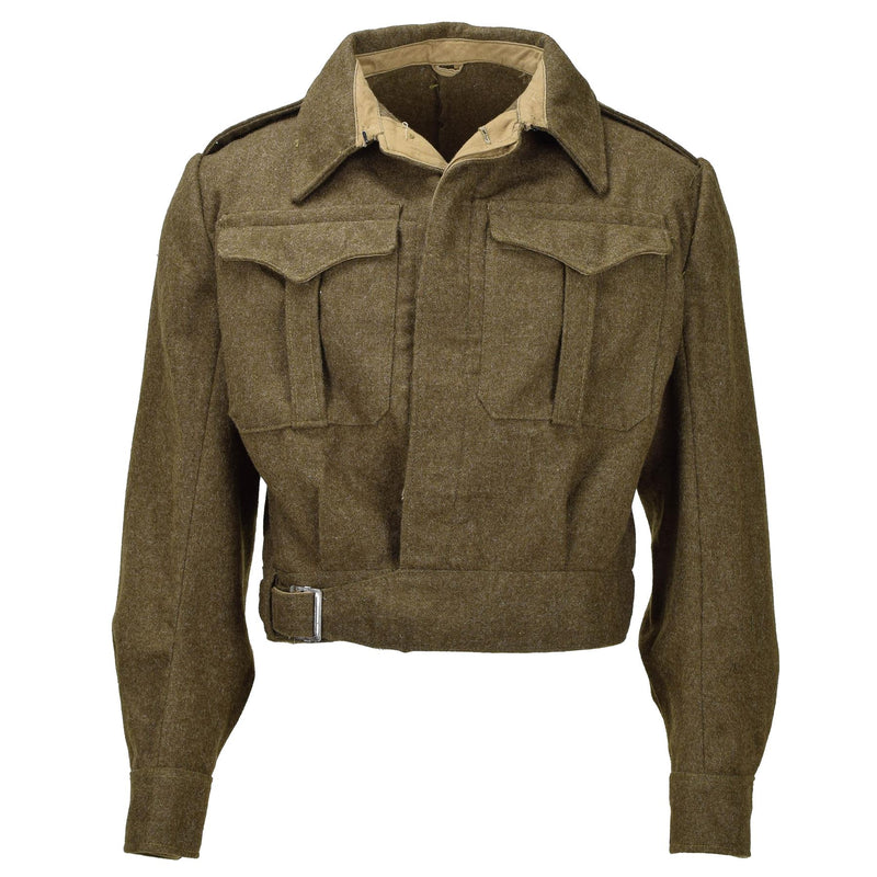 Ejército griego original Eisenhower Jacket Ike Wool Wool Vintage Field Military