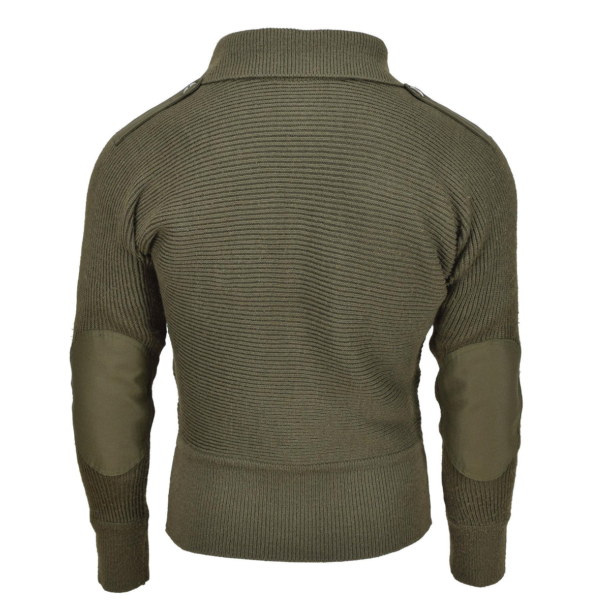 Pármaco alpino militar austriaco original suéter de punto reforzado transpirable