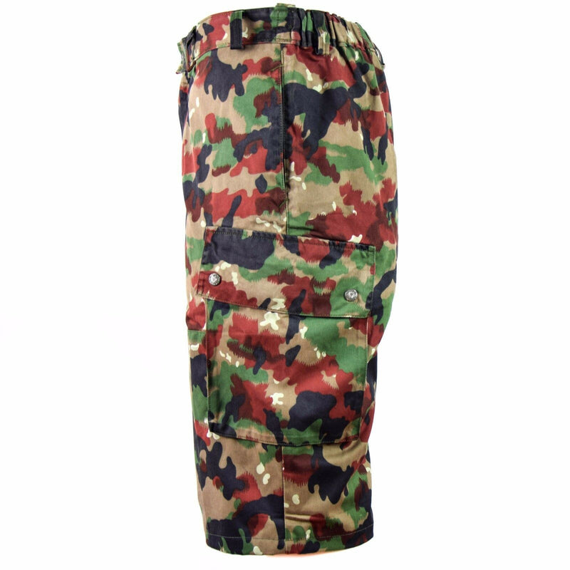 Shorts del ejército suizo original M83 Combate Field Alpenflage Taz 83 Cargo Cargo Shorts