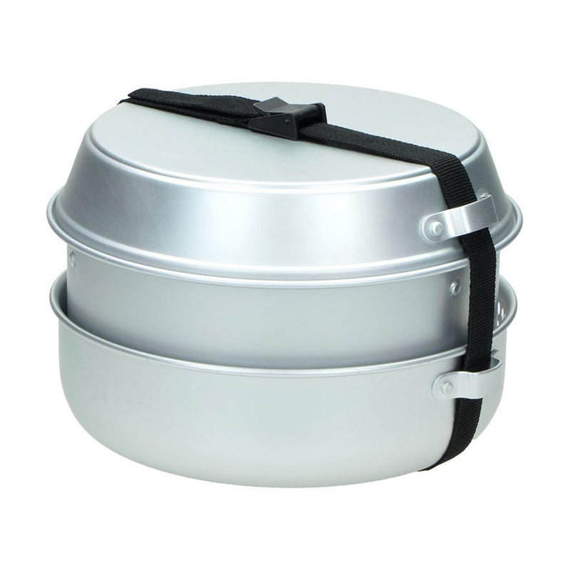 Juego de estufa de campamento Mil-tec kit de cocina al aire libre quemador de alcohol sartén de aluminio
