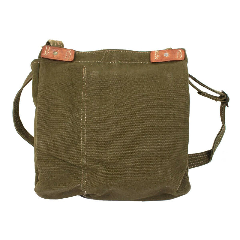 Bolsa de pan rumano genuino excedente de oliva militar lienzo havversack excedente